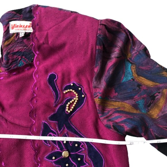 Vintage maxi long cottagecore meets grannycore dress with vest - Picture 14 of 16